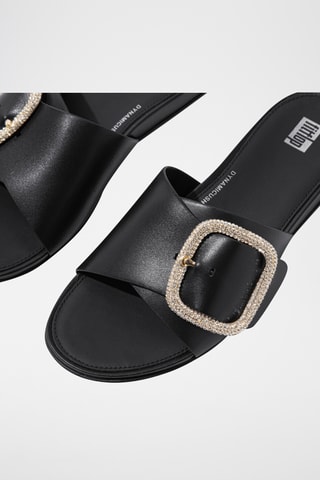 Mules en cuir - Noir