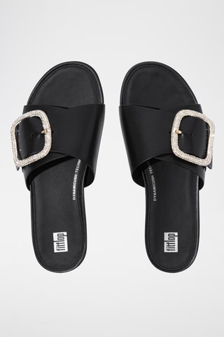 Mules en cuir - Noir