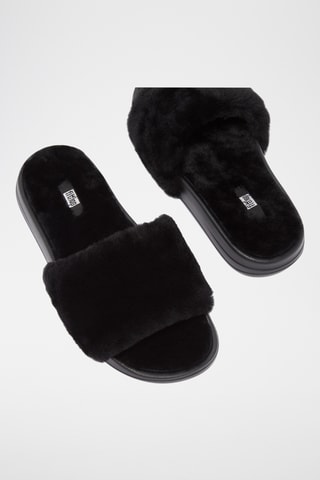 Mules en cuir - Noir