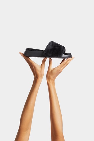 Mules en cuir - Noir