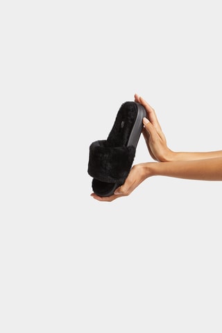 Mules en cuir - Noir