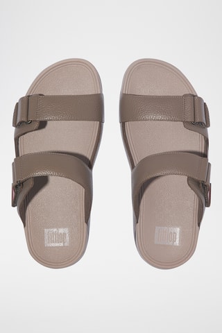 Mules en cuir - Gris