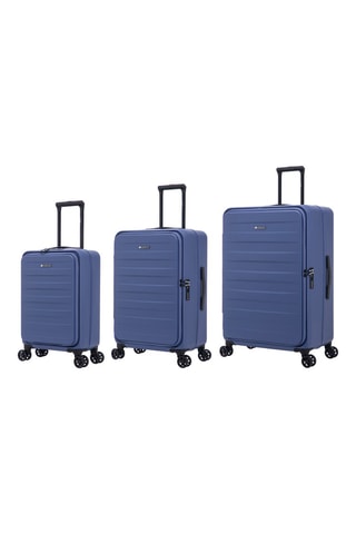 Juego de 3 maletas New Guest (S/M/L) - 55/65/75 cm - Candado TSA - Azul