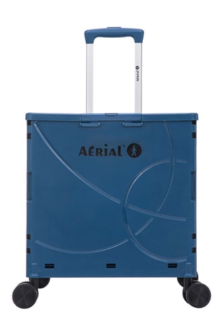 Caja plegable con ruedas Aerial Roll Box - 44,5 x 39,5 x 35,5 cm - Azul