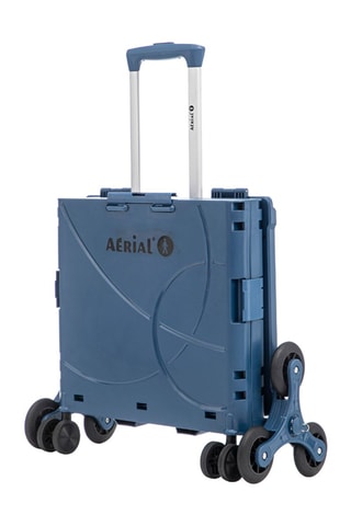 Caja plegable con ruedas Aerial Roll Box - 44,5 x 39,5 x 25,5 cm - Azul