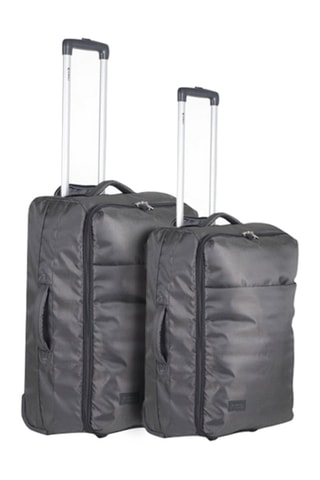 Maleta de cabina y maleta mediana Soft Touch  - Gris
