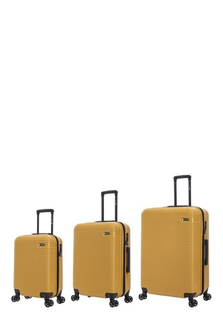Juego de 3 maletas Mary (S/M/L) - 55/65/75 cm - Amarillo