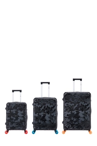 Juego de 3 maletas Jet - 55/65/75 cm - Negro