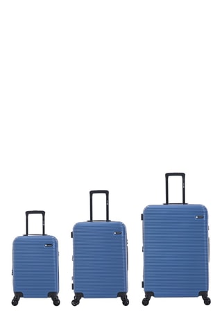 Juego de 3 maletas Mary (S/M/L) - 55/65/75 cm - Azul