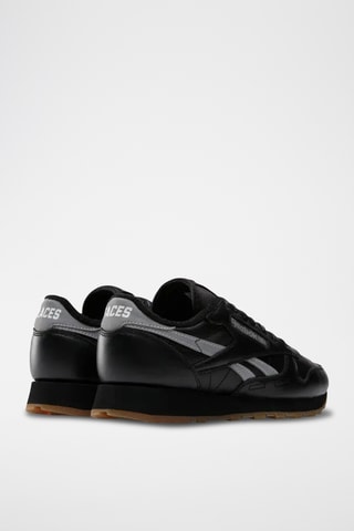 Leren Sneakers - Zwart en Zilverkleurig