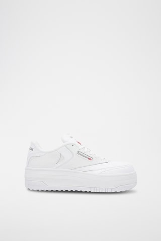 Platform Leren Sneakers Club C Extra - Wit