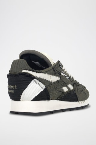 Nubuck Sneakers Classic - Donkergroen