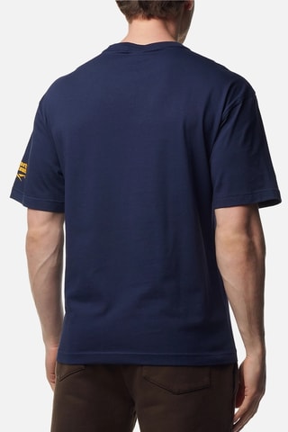 Wijd T-shirt - Marineblauw
