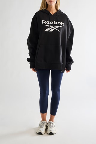 Fleece Sweater met Capuchon - Zwart