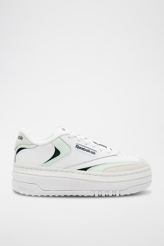Leren Platform Sneakers Club C extra - Wit