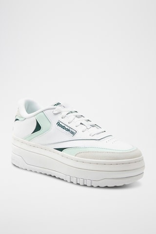 Leren Platform Sneakers Club C extra - Wit