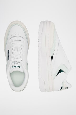 Leren Platform Sneakers Club C extra - Wit