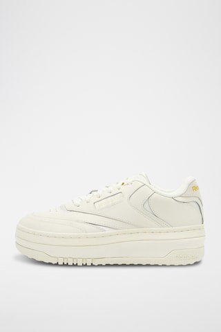 Leren Platform Sneakers Club C extra - Ecru