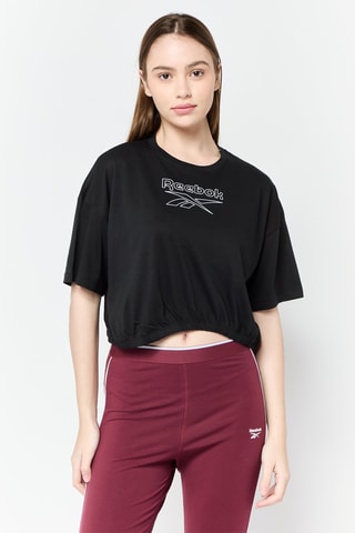 T-shirt boxy Rie - Zwart
