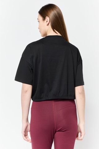 T-shirt boxy Rie - Zwart