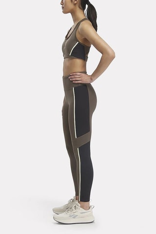 Trainingslegging hoge taille Lux HR - Donkertaupe