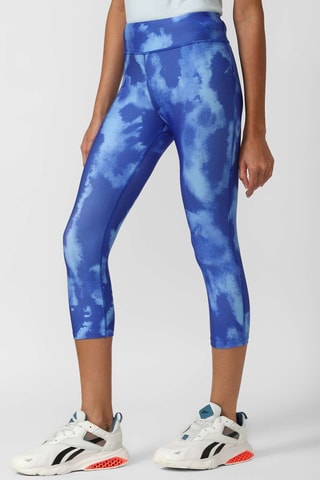 Legging Hoge Taille Tie and Dye Id Train- Blauw
