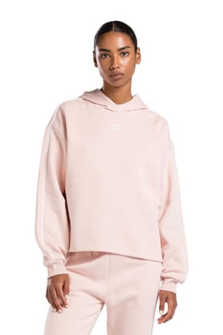 Fleece Sweater met Capuchon - Roze