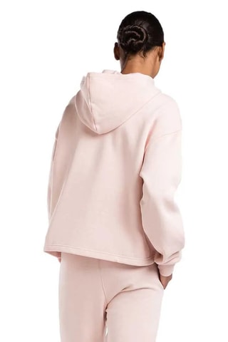 Fleece Sweater met Capuchon - Roze