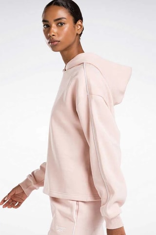Fleece Sweater met Capuchon - Roze