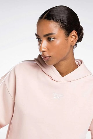 Fleece Sweater met Capuchon - Roze