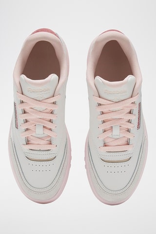 Leren Platform Sneakers Club C extra - Wit