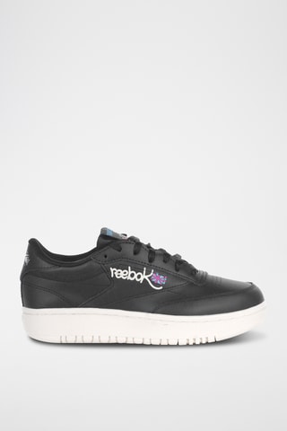 Leren Sneakers Club C Double - Zwart