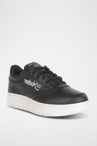 Leren Sneakers Club C Double - Zwart