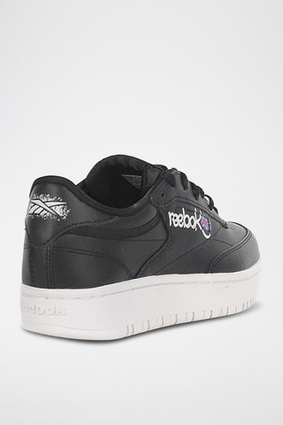 Leren Sneakers Club C Double - Zwart