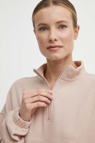 Sweater Waffle Coverup - Poederroze