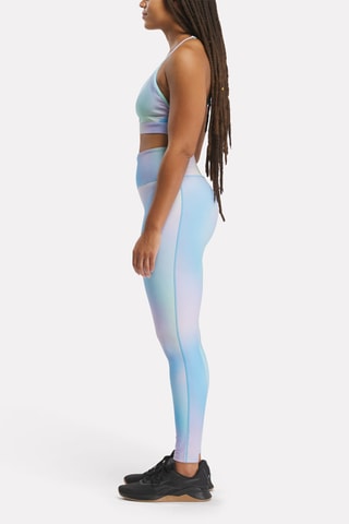 Sportbeha met tie and dye Lux Strappy - Blauw
