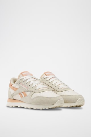 Leren Sneakers Classic- Lichtgrijs en Wit