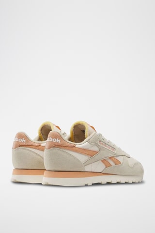 Leren Sneakers Classic- Lichtgrijs en Wit