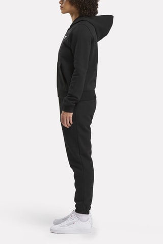 Fleece Sweater met Capuchon Identity - Zwart