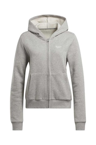Fleece Sweater met Capuchon Identity - Gemêleerd Grijs