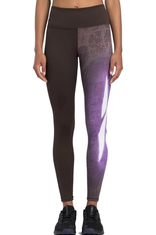 Trainingslegging hoge taille Lux Bold Graphic - Zwart