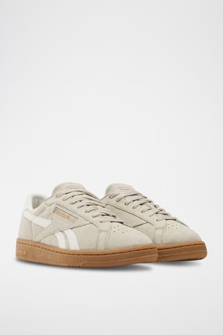 Nubuck en Leren Sneakers Club Grounds - Beige en Wit
