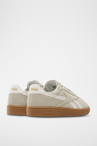 Nubuck en Leren Sneakers Club Grounds - Beige en Wit