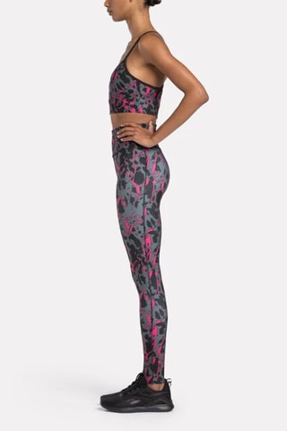 Trainingslegging Hoge Taille ID Train AOP - Zwart en Roze