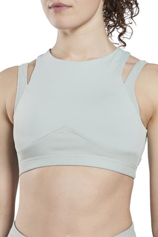 Push-up Sportbeha Layered - Zeegroen