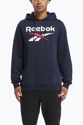 Fleece Sweater Identity Big Logo - Marineblauw