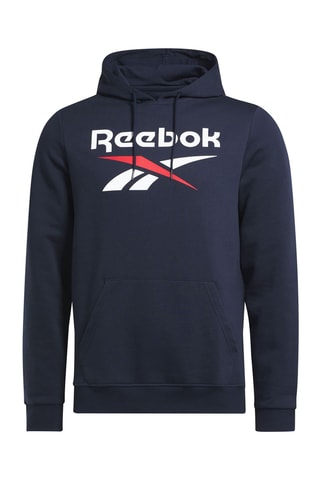 Fleece Sweater Identity Big Logo - Marineblauw