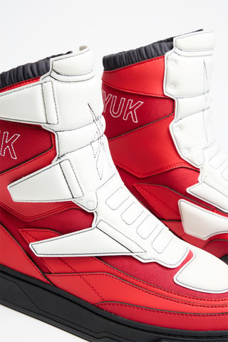 Boots Club C LTD Moto High - Rood en Wit