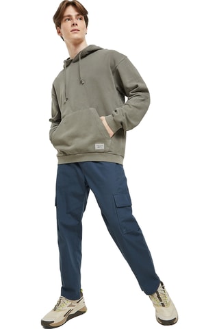 Sweater met capuchon - Donkergrijs