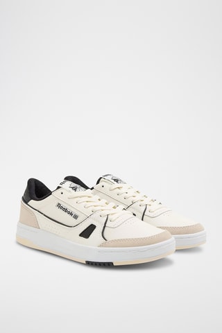 Leren Sneakers Lt Court - Beige en Lichtgrijs